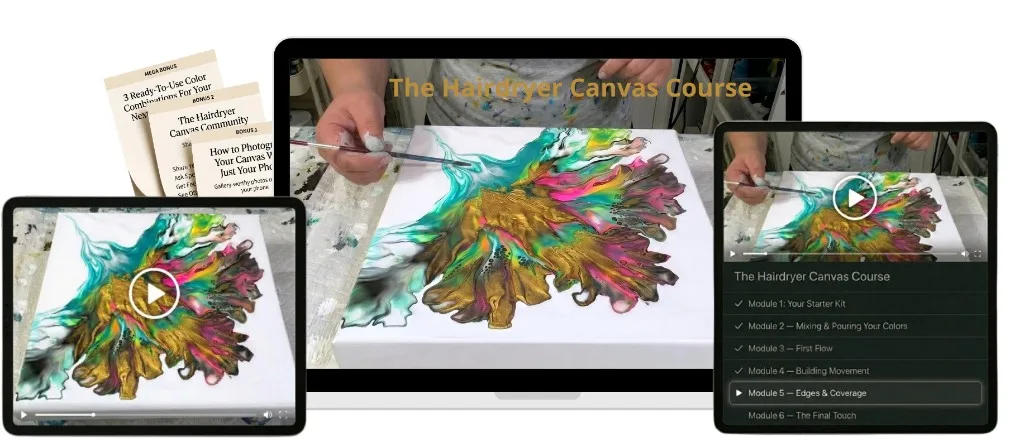 The Hairdryer Canvas Course course mockup